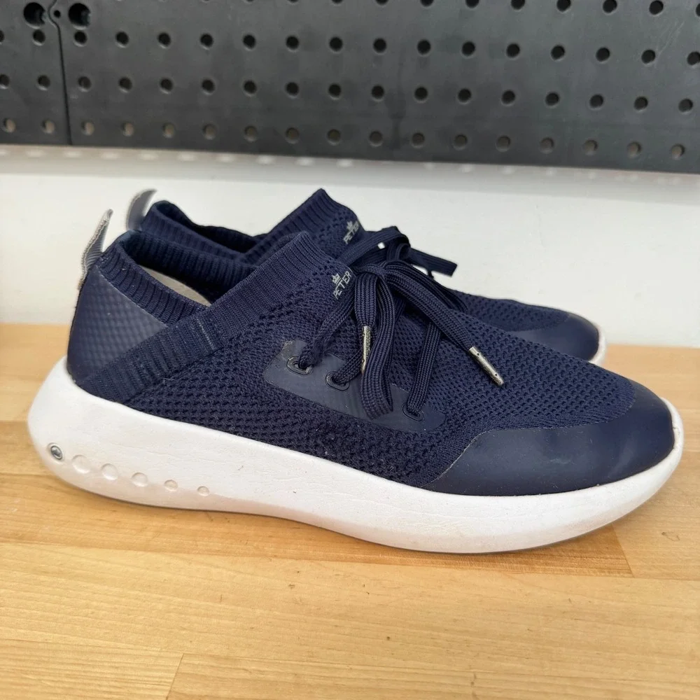Peter Millar Hyperlight Apollo Navy Knit Sneakers Mens 8.5 LA21EF01